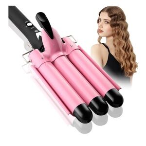 Pink Triple Barrel Hair Curler